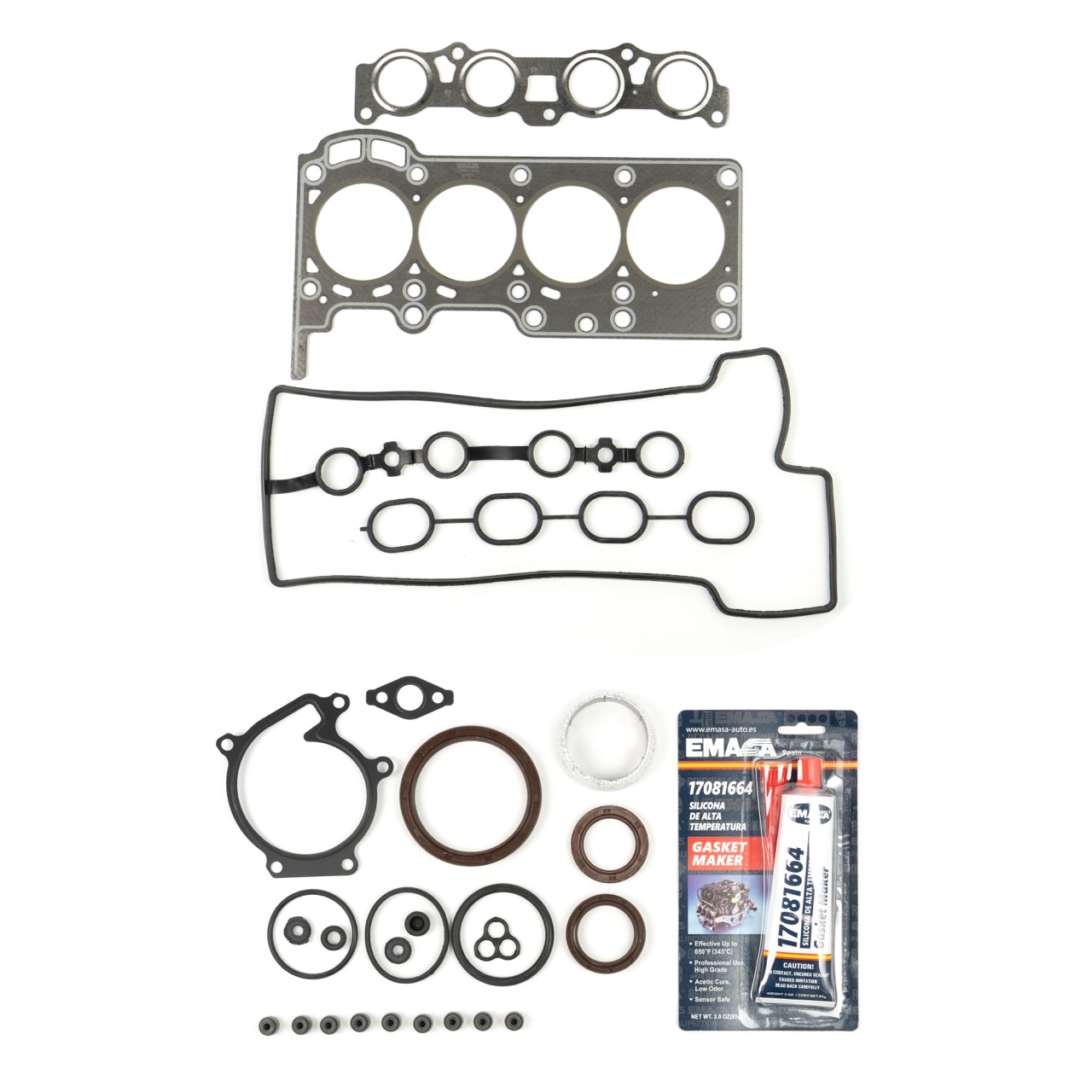 EMPAQUE MOTOR COMPLETA (FIBRA) TOYOTA TERIOS 1.5L (INCLUYE SILICONA 85GR.)
